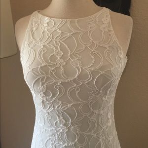 1990s Vintage Long Lace dress